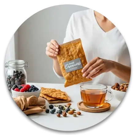 A colorful assortment of healthy snacks ideal for weight loss, including fruits, nuts, and low-calorie options.