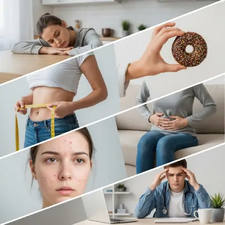 A collection of images showing individuals with various health problems, highlighting the spectrum of health challenges faced by many.