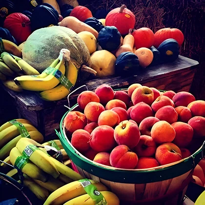 A colorful assortment of seasonal fruits arranged in a basket, emphasizing the benefits of fresh and tasty produce.