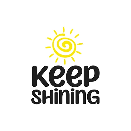 Logo featuring the phrase 'Keep Shining,' symbolizing inspiration and leadership for others to follow.